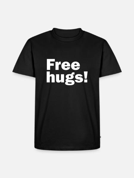 Free hugs - Men's Premium Organic T-Shirt - black