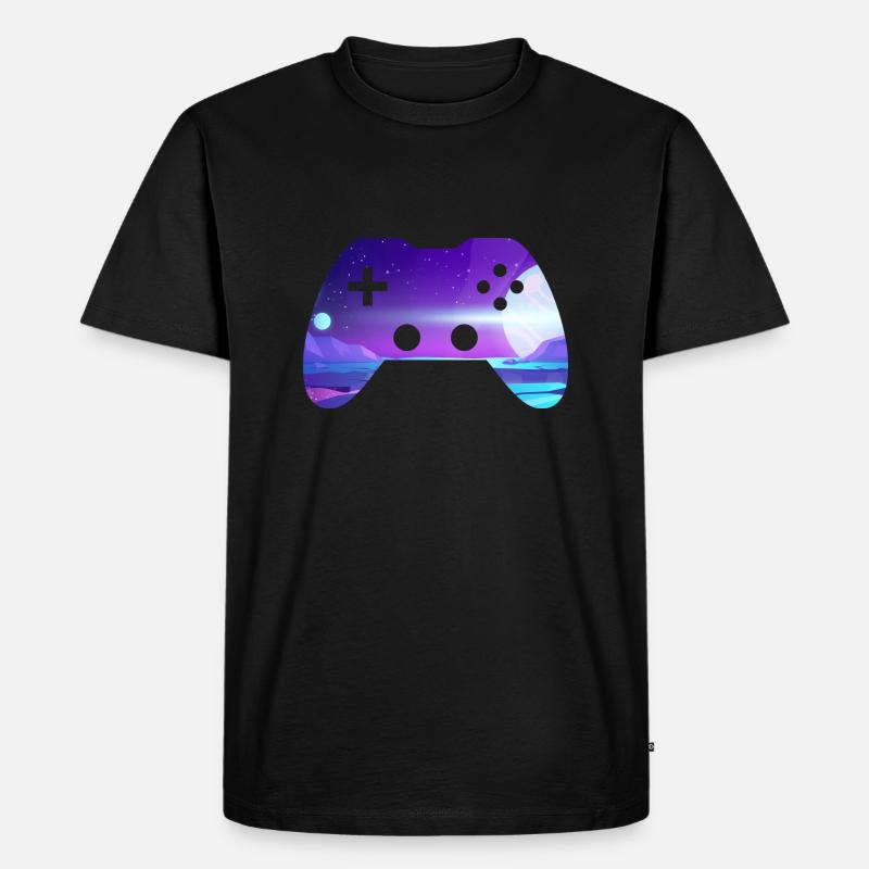 controller - Männer Premium Bio T-Shirt - Schwarz