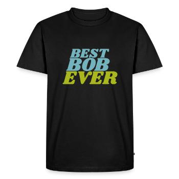 Best Bob Ever - Men's Premium Organic T-Shirt - black - Front - Nico (187cm)