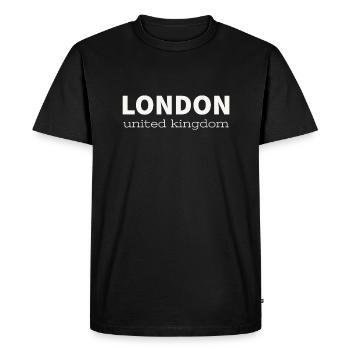 LONDRES - T-shirt Premium bio Homme - noir - Devant - Nico (187cm)