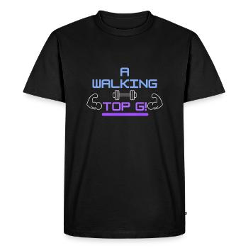 A Walking Top G! - Men's Premium Organic T-Shirt - black - Front - Nico (187cm)
