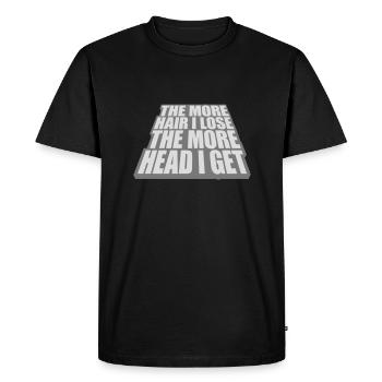 J’ai plus de tête - T-shirt Premium bio Homme - noir - Devant - Nico (187cm)