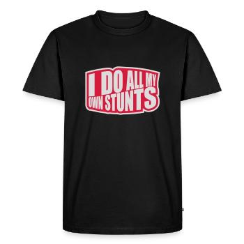 Toutes mes propres cascades - T-shirt Premium bio Homme - noir - Devant - Nico (187cm)