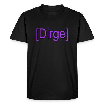 Dirge true dans la police et la couleur du chat de jeu - T-shirt Premium bio Homme - noir - Devant - Nico (187cm)