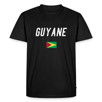 guyane - T-shirt Premium bio Homme - noir - Devant - Nico (187cm)