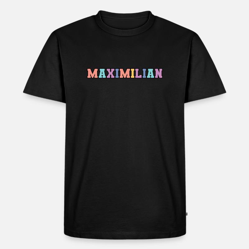 Name - Maximilian - Männer Premium Bio T-Shirt - Schwarz