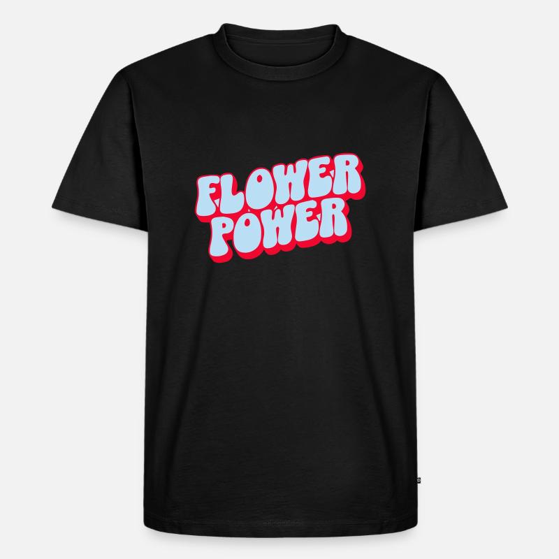 Flower Power - Hippi Time - T-shirt Premium bio Homme - noir