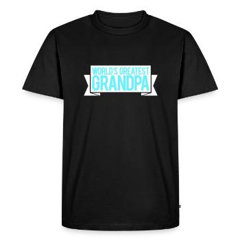 Le meilleur grand-père du monde Le meilleur amour de grand-père - T-shirt Premium bio Homme - noir - Devant - Nico (187cm)