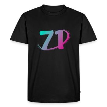 Number 71 multicolor - Men's Premium Organic T-Shirt - black - Front - Nico (187cm)