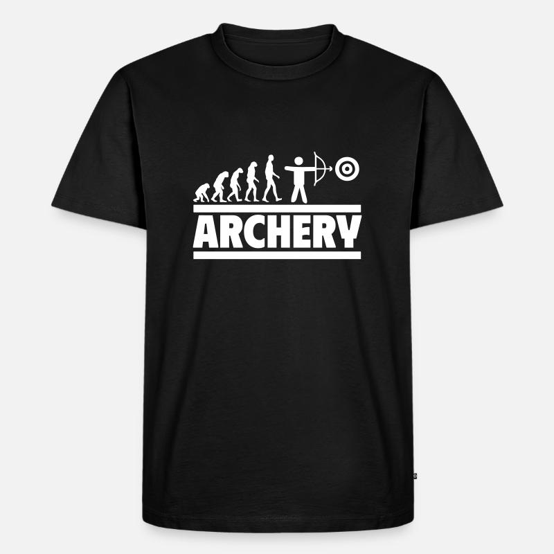 Archery evolution: From man to archery - Men's Premium Organic T-Shirt - black