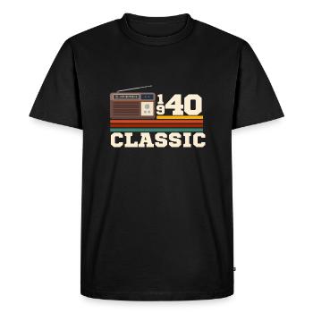 Anniversary 1940 retro classic - Men's Premium Organic T-Shirt - black - Front - Nico (187cm)