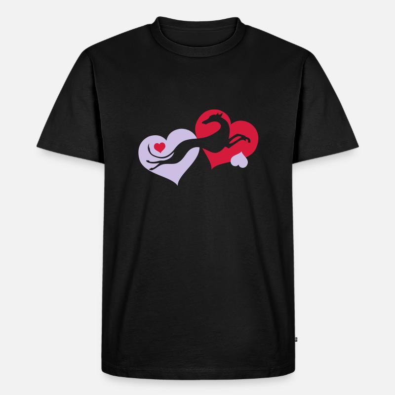 levrier_valentin2 - Männer Premium Bio T-Shirt - Schwarz