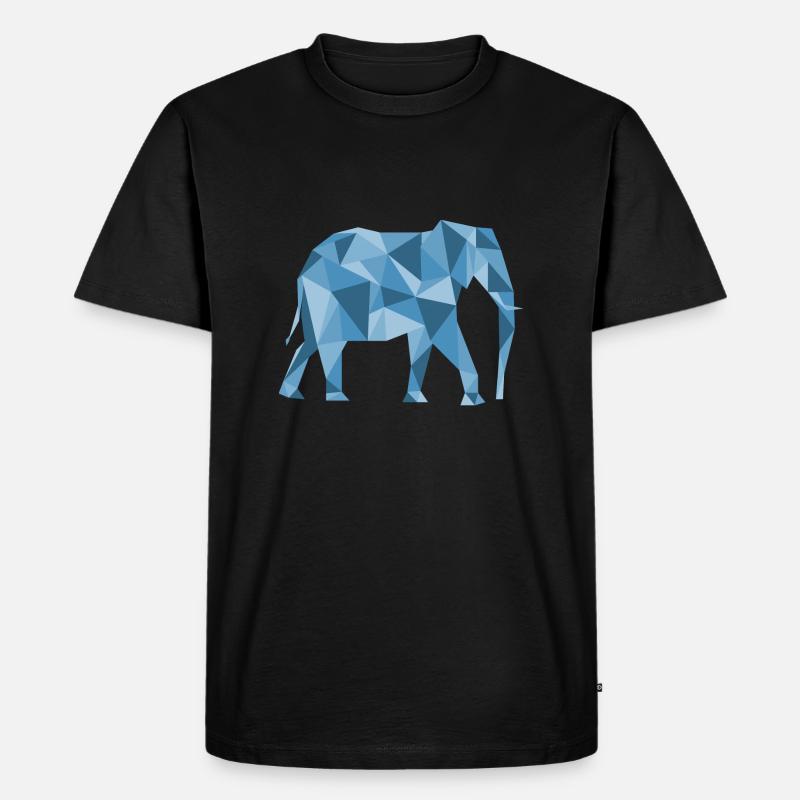Elefant Elephant - Männer Premium Bio T-Shirt - Schwarz