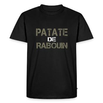 Patate de rabouin - T-shirt Premium bio Homme - noir - Devant - Nico (187cm)