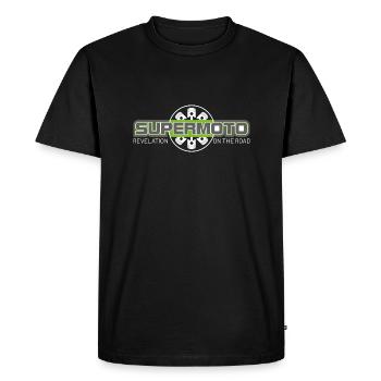 SUPER MOTO Monkey Moto Cercle - T-shirt Premium bio Homme - noir - Devant - Nico (187cm)