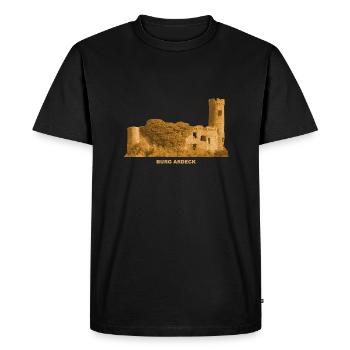 Ardeck Castle Ruins Holzheim Rhineland-Palatinate - Men's Premium Organic T-Shirt - black - Front - Nico (187cm)