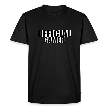 Official Gamer - Men's Premium Organic T-Shirt - black - Front - Nico (187cm)