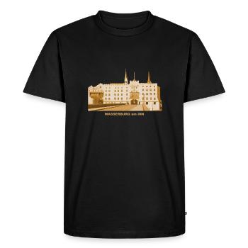 Wasserburg am Inn Brucktor Rosenheim Haute-Bavière - T-shirt Premium bio Homme - noir - Devant - Nico (187cm)