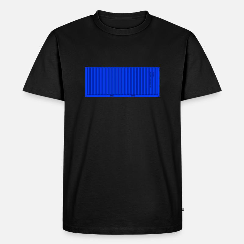ISO Container Seecontainer Schiffscontainer TEU - Männer Premium Bio T-Shirt - Schwarz