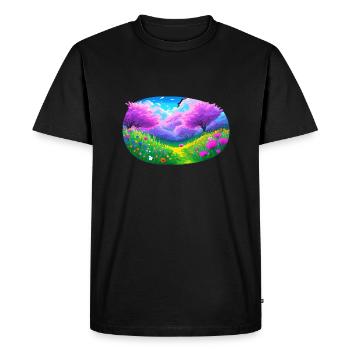 Sortez et jouez - T-shirt Premium bio Homme - noir - Devant - Nico (187cm)