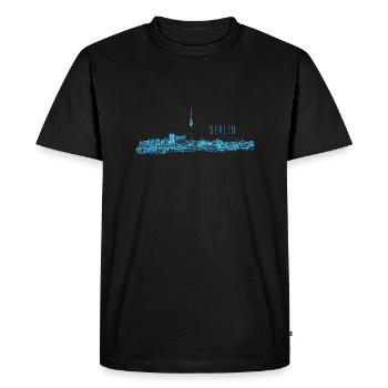 Berlin germany techno rave music party travel - Men's Premium Organic T-Shirt - black - Front - Nico (187cm)