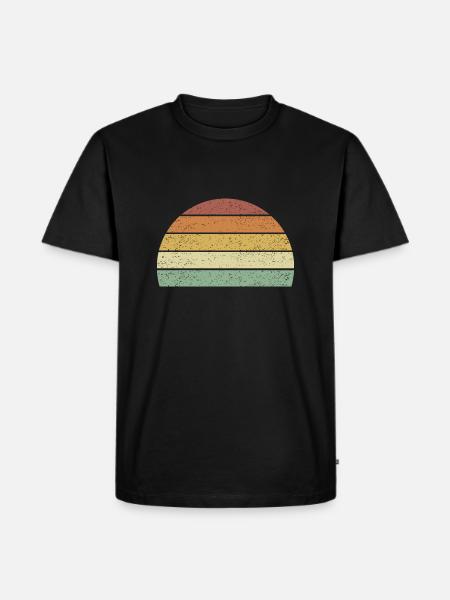 Sonnenuntergang zum Anpassen - Männer Premium Bio T-Shirt - Schwarz
