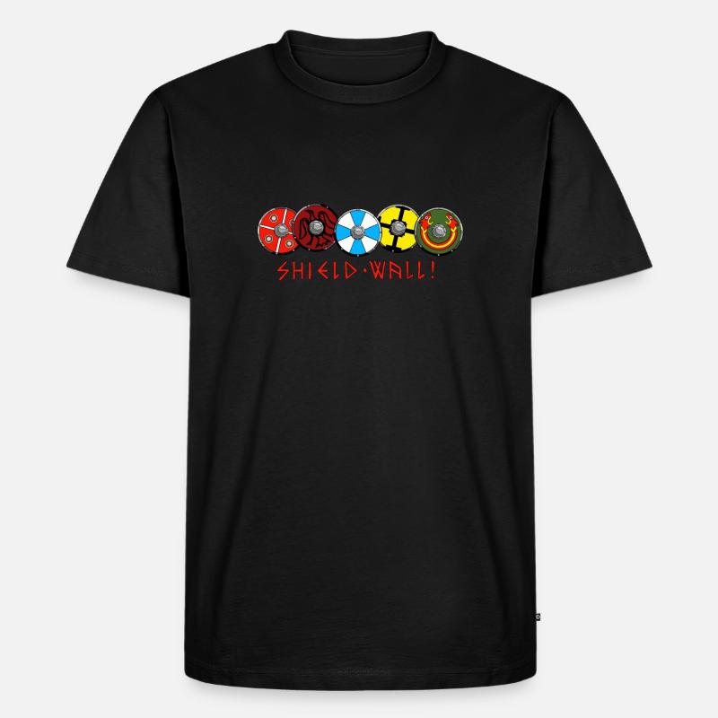 Schildmauer! - Männer Premium Bio T-Shirt - Schwarz