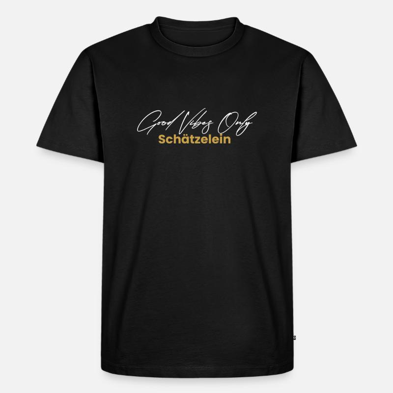 Vibes Only - Männer Premium Bio T-Shirt - Schwarz