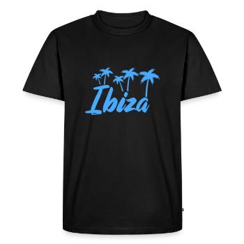 Ibiza - Men's Premium Organic T-Shirt - black - Front - Nico (187cm)