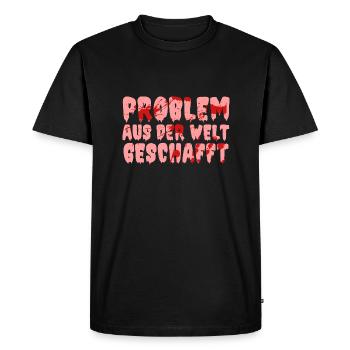 Costume d’Halloween Taché de Sang - T-shirt Premium bio Homme - noir - Devant - Nico (187cm)