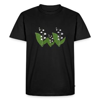 Lily of the Valley Three-pack - Men's Premium Organic T-Shirt - black - Front - Nico (187cm)