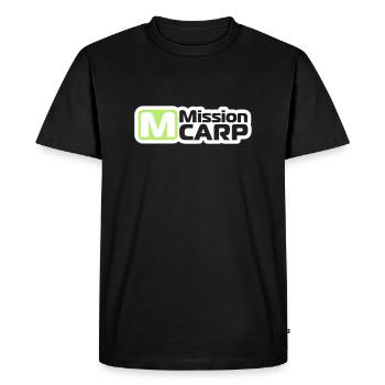 Pêche, carpe, poisson, carpe de mission - T-shirt Premium bio Homme - noir - Devant - Nico (187cm)