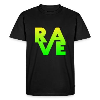 Rave Clothing EDM Music for Raver and DJ - Men's Premium Organic T-Shirt - black - Front - Nico (187cm)