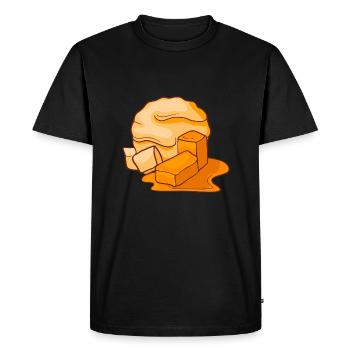 Caramel ice cream ice cream ice cream ice cream ice cream - Men's Premium Organic T-Shirt - black - Front - Nico (187cm)
