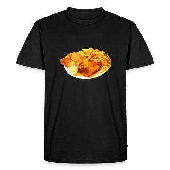 schnitzel - T-shirt Premium bio Homme - noir - Devant - Nico (187cm)