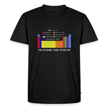 Periodic Table of Islam Muslim Eid Gift - Men's Premium Organic T-Shirt - black - Front - Nico (187cm)