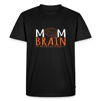 Mom Brain The Struggle Is Real Human Anatomy - T-shirt Premium bio Homme - noir - Devant - Nico (187cm)