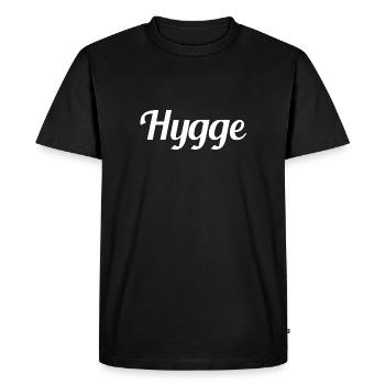Hygge - Tradition danoise - Attitude à l’égard de la vie - Nice - T-shirt Premium bio Homme - noir - Devant - Nico (187cm)