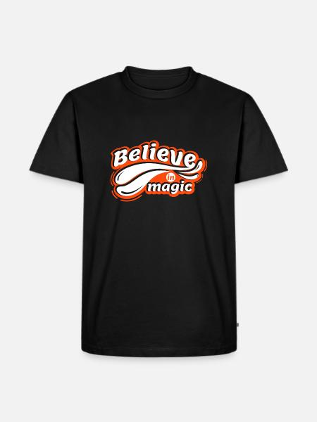 Believe in magic - Men's Premium Organic T-Shirt - black