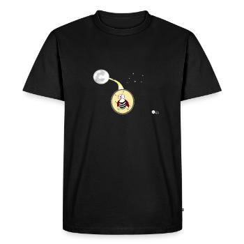 Que le scarabée aspire à la lune - T-shirt Premium bio Homme - noir - Devant - Nico (187cm)