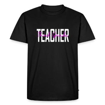 Cadeaux drôles d’enseignants pour les enseignants - T-shirt Premium bio Homme - noir - Devant - Nico (187cm)