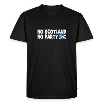 Pas d’Écosse, pas de fête - Schottland - T-shirt Premium bio Homme - noir - Devant - Nico (187cm)