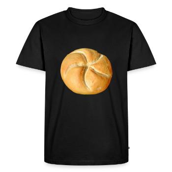 bread brooches crossaint bakery baguette bread bu - Men's Premium Organic T-Shirt - black - Front - Nico (187cm)
