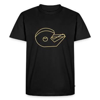 tape - Men's Premium Organic T-Shirt - black - Front - Nico (187cm)