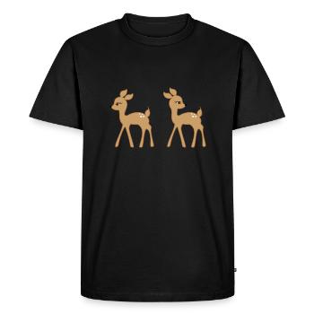 deer 1157862 1280 - T-shirt Premium bio Homme - noir - Devant - Nico (187cm)