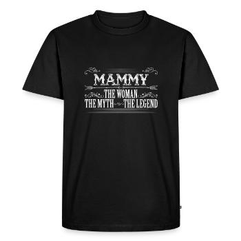 Mammy The Legend... - Men's Premium Organic T-Shirt - black - Front - Nico (187cm)