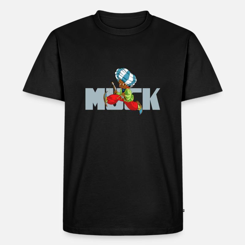 Muck - Männer Premium Bio T-Shirt - Schwarz