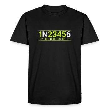 Motorcycle Gears 1N23456 Cadeau de motocycliste - T-shirt Premium bio Homme - noir - Devant - Nico (187cm)