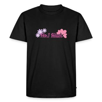 No. 1 Mum - Men's Premium Organic T-Shirt - black - Front - Nico (187cm)