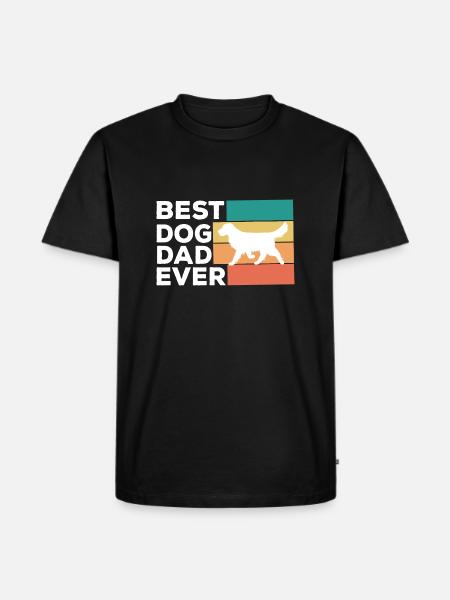 Dog Hund - Männer Premium Bio T-Shirt - Schwarz